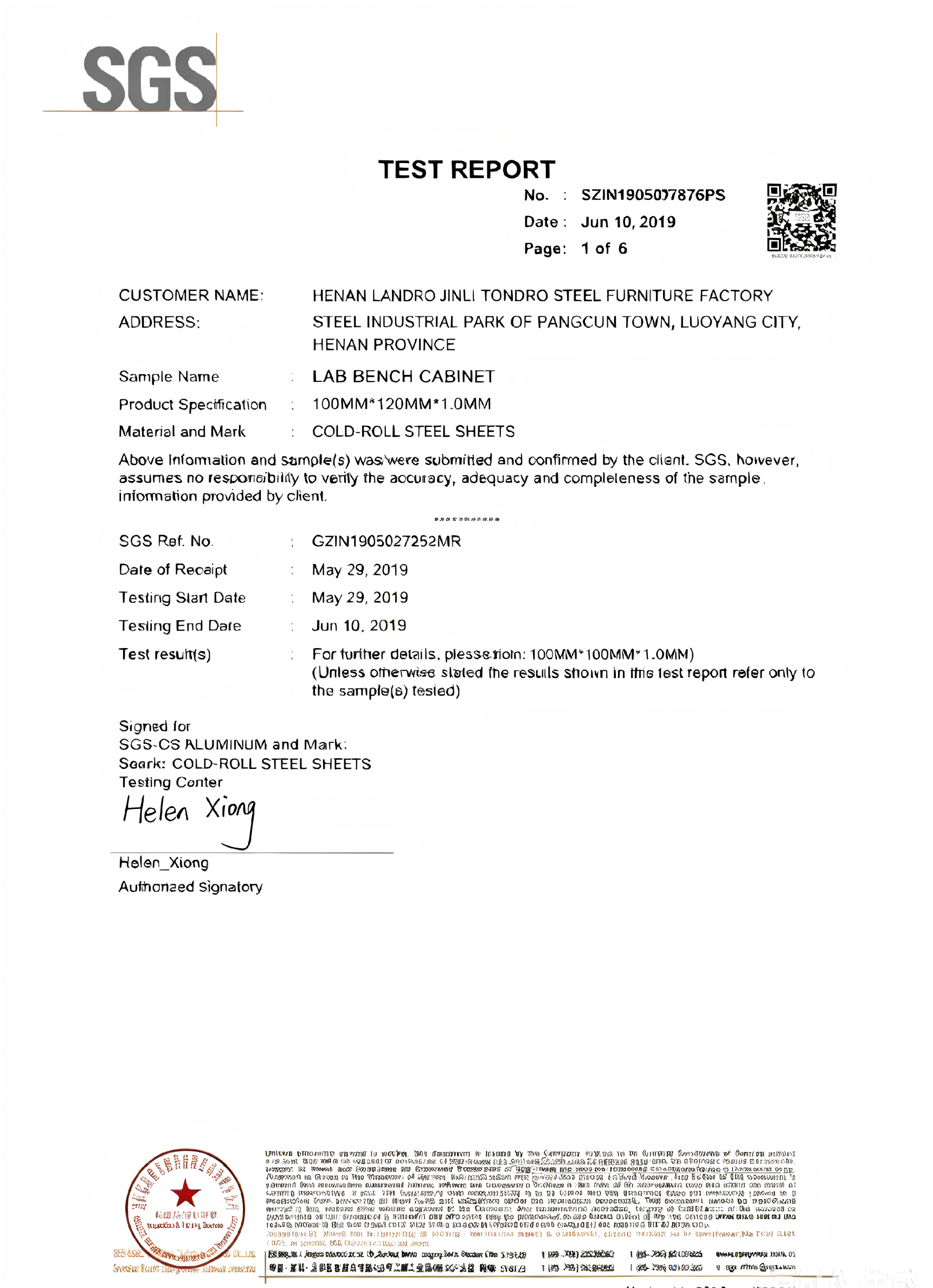 SGS Report